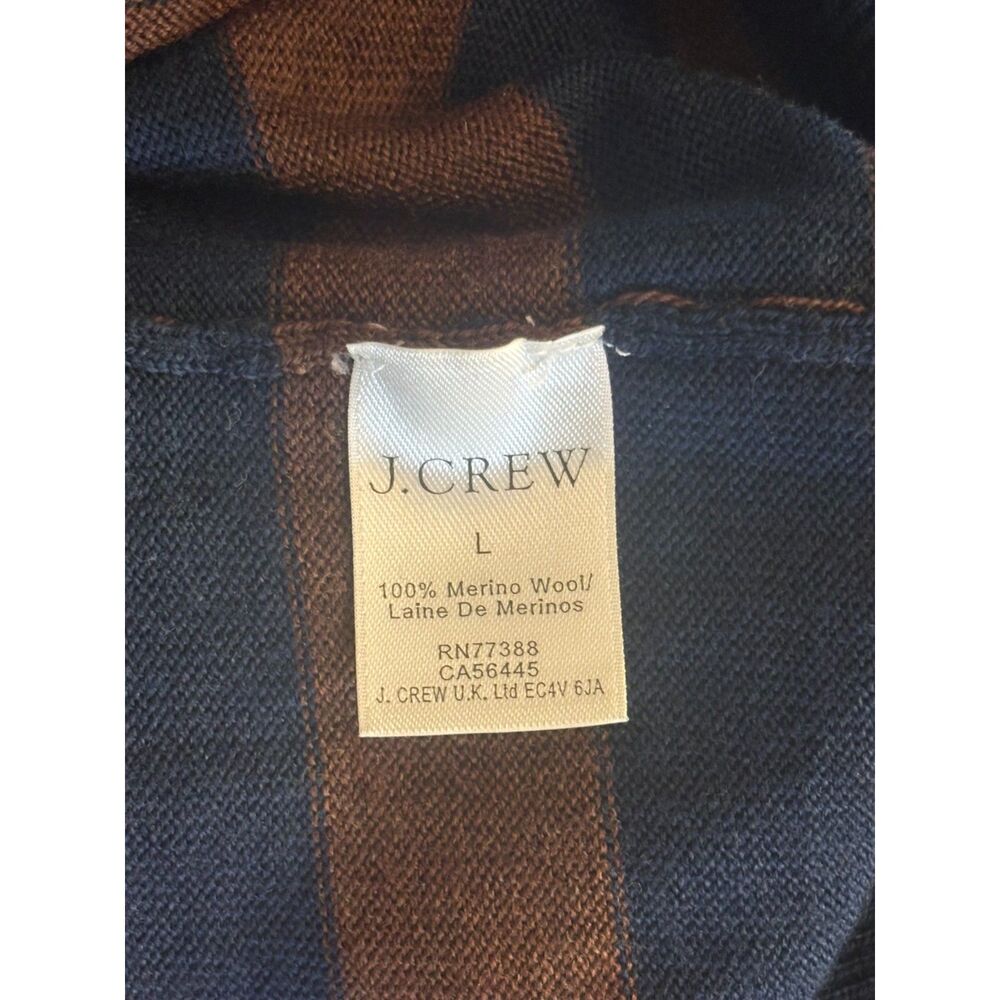 j‎ crew merino wool sweater v neck preppy dark academia old money quiet luxury L - Picture 6 of 9